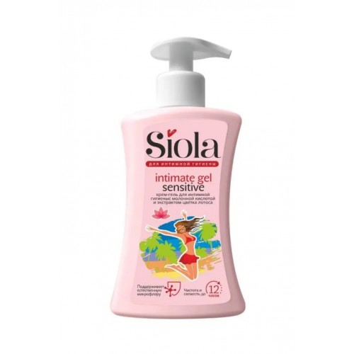 SIOLA Intimate Крем-гель для интимной гигиены с молочной кислотой и экстрактом цветка лотоса 250мл